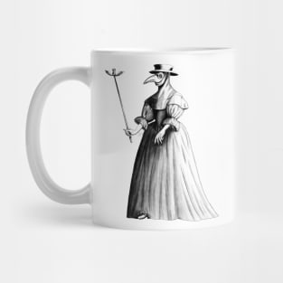 Lady Plague Doctor (white) Mug